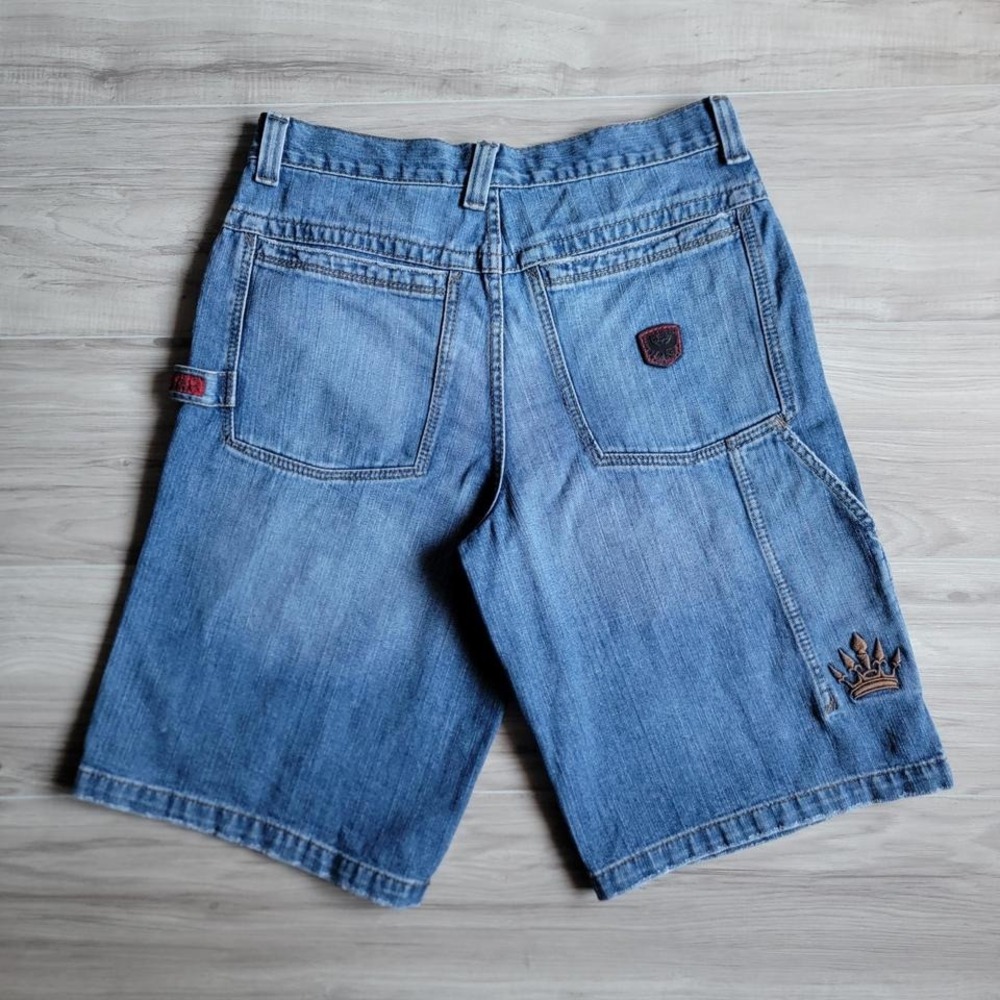 Vintage Y2K Baggy JNCO Shorts Denim Jorts